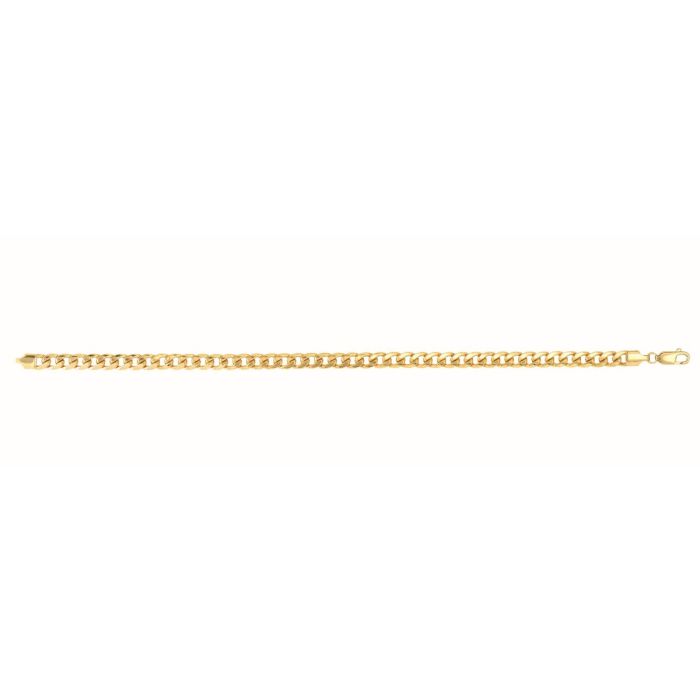 10kt Gold 22" Yellow Finish Light Miami Cuban Chain with Lobster Clasp ZHMC120-22 | Hannoush Jewelers