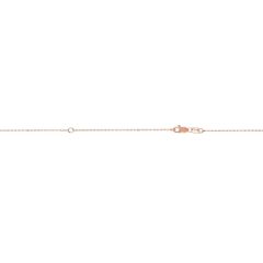 10K Pink Gold 18 Inch Classic Cable Chain with Lobster Clasp 025PELCAB-18