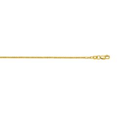 10k Yellow Gold Diamond Cut Sparkle Chain with Lobster Clasp 025SC-20