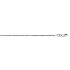 10k White Gold 10 Inch Diamond Cut Sparkle Chain Anklet with Lobster Clasp 025WSC-10
