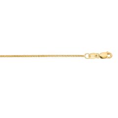 10k Yellow Gold 16 Inch Diamond Cut Gourmette Chain with Lobster Clasp 030GR-16