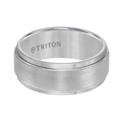 Triton Ladies 9mm White Tungsten Comfort Fit Band 11-2096C-L.00