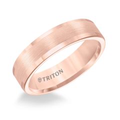 Triton Gents Rose Tungsten Carbide Comfort Fit Band 11-2117RC-G.00
