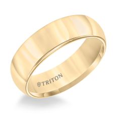 Triton Gents 7mm Yellow Tungsten Carbide Domed Comfort Fit Band 11-2127YC-G.00