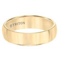 Triton Ladies 6mm Domed Yellow Tungsten Carbide Comfort Fit Band 11-2134YC-L.00