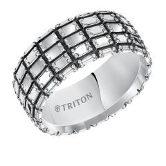 Triton Gents 10mm Sterling Silver Comfort Fit Band 11-5273SV-G.00