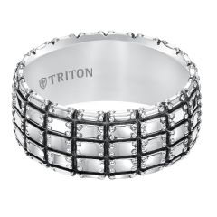 Triton Ladies 10mm Sterling Silver Comfort Fit Band 11-5273SV-L.00