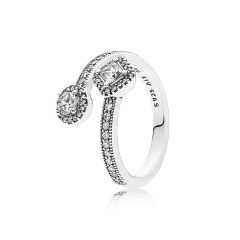 Pandora Abstract Elegance, Clear CZ Ring 191031CZ