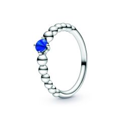 Sea Blue Beaded Ring 198867C12