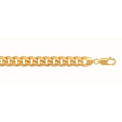 10k 24" Yellow Gold Lite Miami Cuban Link Necklace with Lobster Clasp 210HMC-24