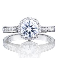 Tacori Platinum Dantela Diamond Engagement Ring 0.43ctw 2646-25RDR65