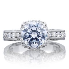 Tacori Platinum Dantela Diamond Engagement Ring 0.61ctw 2646-35RDC8