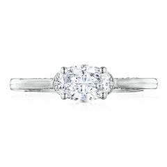 Simply Tacori Platinum Diamond Engagement Ring 0.10ctw 2654OV7X5