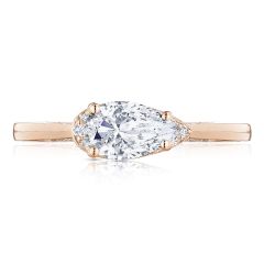 Simply Tacori 18K Rose Gold Diamond Engagement Ring 2654PS8X5PK