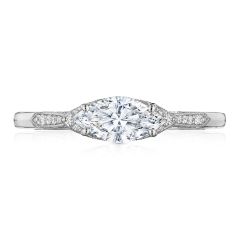 Simply Tacori Platinum Diamond Engagement Ring 2655MQ9X45