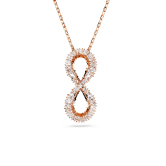 Swarovski Hyperbola Infinity Rose Gold Pendant Necklace 5677623