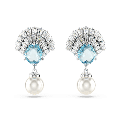 Swarovski Idyllia Aqua Pearl Drop Earrings 5680301