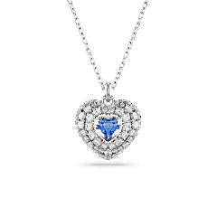 Swarovski Idyllia Heart Blue Pendant Necklace 5680403