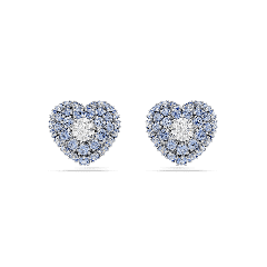 Swarovski Idyllia Blue Heart Stud Earrings 5683576