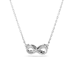 Swarovski Hyperbola Pavé Infinity Pendant Necklace 5687265