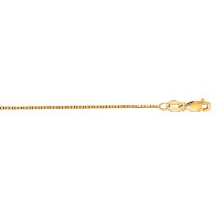 14kt 16" Yellow Gold Shiny Classic Box Chain with Lobster Clasp  BOX048-16