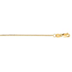 14kt 13" Yellow Gold  Shiny Classic Box Chain with Lobster Clasp BOX053-13