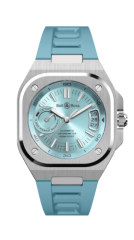 Bell & Ross Auto Ice Blue Steel Watch BRX5R-IB-ST/SRB