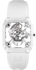 Bell & Ross Cyberskull Sapphire Rubber Strap Watch BR01-CSK-SAPHIR