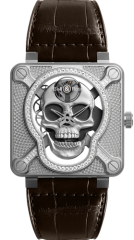 Bell & Ross Light Diamond Skull Watch BR01-SKULL-SK-LGD
