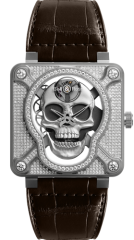 Bell & Ross Full Diamond Skeleton Skull Watch BR01-SKULL-SK-FLD