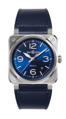 Bell & Ross Auto Blue Steel Watch BR03A-BLU-ST/SCA