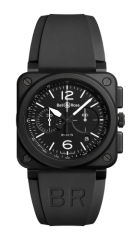 Bell & Ross Chronograph Black Ceramic Watch BR0394-BL-CE