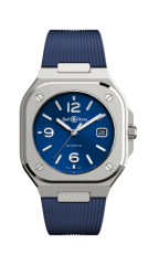 Bell & Ross Auto Blue Steel Watch BR05A-BLU-ST/SRB