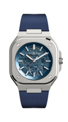 Bell & Ross Auto Blue Steel Skeleton Watch BR05A-BLU-SKST/SRB