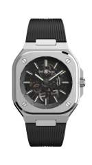 Bell & Ross Auto Black Steel Skeleton Watch BR05A-BL-SK-ST/SRB