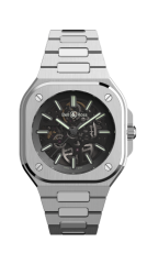 Bell & Ross Auto Skeleton Black Steel Nightlum Watch BR05A-BL-SK-ST/SST