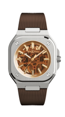 Bell & Ross Auto Skeleton Golden Steel Watch BR05A-CH-SKST/SRB