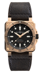 Bell & Ross Bronze Auto Black Diver Watch BR0392-D-BL-BR/SCA