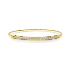 14K Yellow Gold Diamond Expandable Bracelet BVB1059