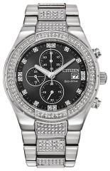 Citizen Eco-Drive Crystal Black Dial Watch CA0750-53E