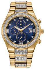 Citizen Eco-Drive Crystal Blue Dial Watch CA0752-58L