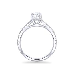 14K White Gold Cushion Cut Diamond Engagement Ring DRSMC15933