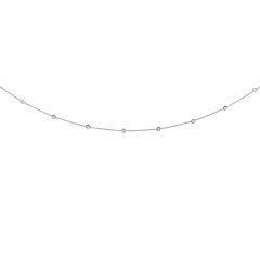 14kt White Gold 18" 1.0ct Necklace "Diamond by the Yard" DGN305-18