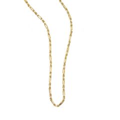14K Yellow Gold 22" 4.3mm Figarope Necklace with Lobster Clasp FGRP090-22