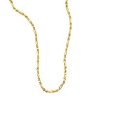 14K Yellow Gold 26 inch 6.5mm Figarope Necklace with Lobster Clasp FGRP130-26