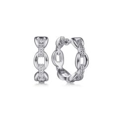 Gabriel & Co. - EG14427SVJJJ - 925 Sterling Silver 20MM Oval Link Classic Hoop Earrings