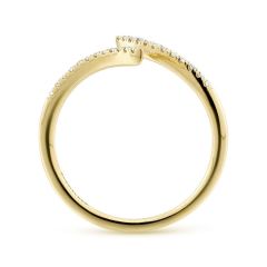 Gabriel & Co. - LR51052Y45JJ - 14K Yellow Gold Open Wrap Bypass Diamond Ring