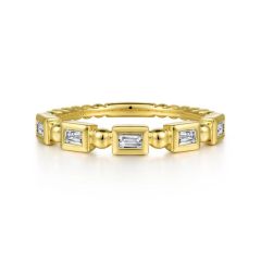 Gabriel & Co. - LR52164Y43JJ - 14K Yellow Gold Diamond Geometric Ring