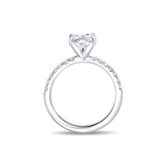 14KW Round Diamond Engagement Ring DRSR27107