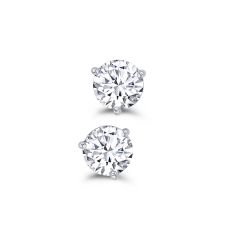 14K White Gold Diamond Martini Earrings DESR9446